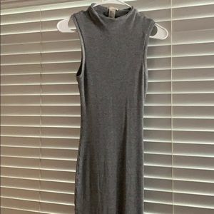 Gray dress form H&M ribbed body tight